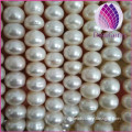 2015 Wholesale price natural freshwater pearl button pearl 10-11mm white peach mauve for making earrings and jewelry